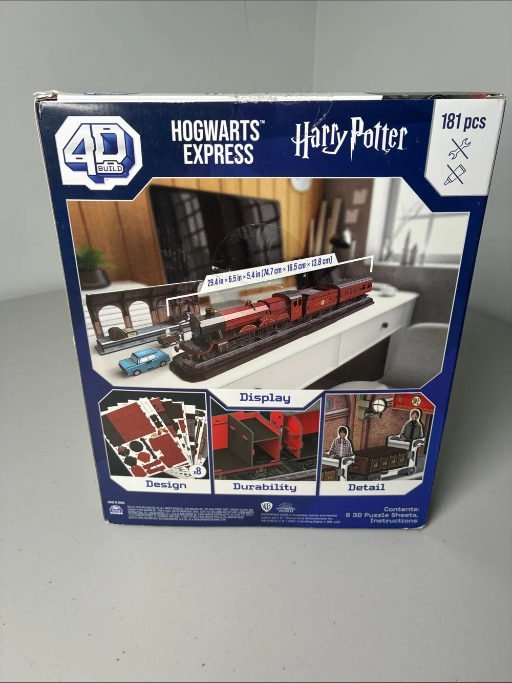 Warner Bros. Harry Potter Hogwarts Express 3D Puzzle - Red and Blue Accents